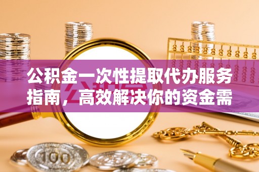 丰泽公积金一次性提取代办服务指南，高效解决你的资金需求