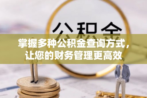 丰泽掌握多种公积金查询方式，让您的财务管理更高效