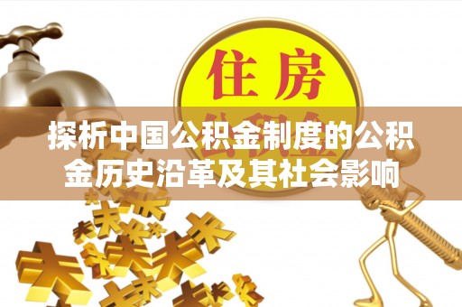 丰泽探析中国公积金制度的公积金历史沿革及其社会影响