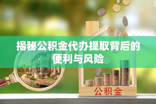 丰泽揭秘公积金代办提取背后的便利与风险