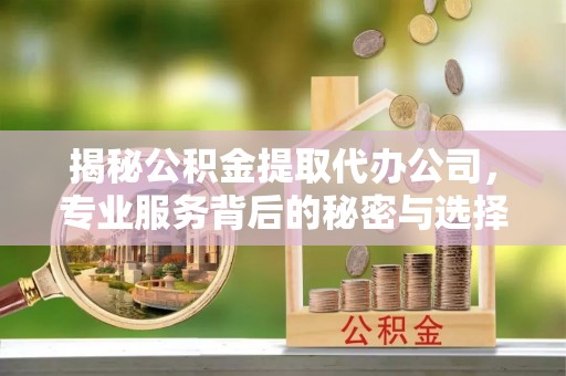 丰泽揭秘公积金提取代办公司，专业服务背后的秘密与选择指南