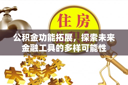 丰泽公积金功能拓展，探索未来金融工具的多样可能性