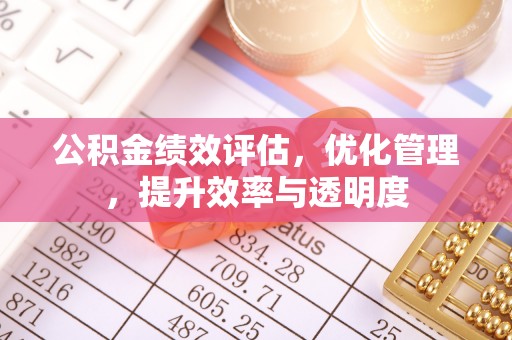 丰泽公积金绩效评估，优化管理，提升效率与透明度