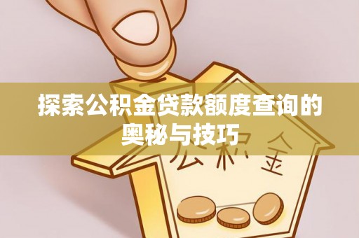 丰泽探索公积金贷款额度查询的奥秘与技巧