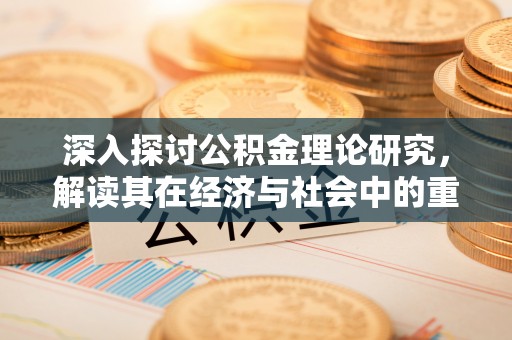丰泽深入探讨公积金理论研究，解读其在经济与社会中的重要角色