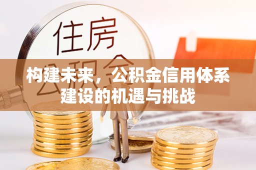 丰泽构建未来，公积金信用体系建设的机遇与挑战