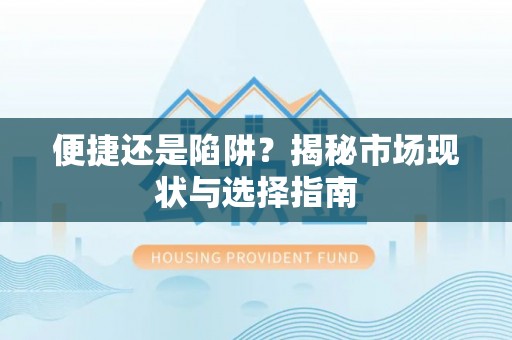 丰泽便捷还是陷阱？揭秘市场现状与选择指南