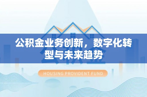 丰泽公积金业务创新，数字化转型与未来趋势