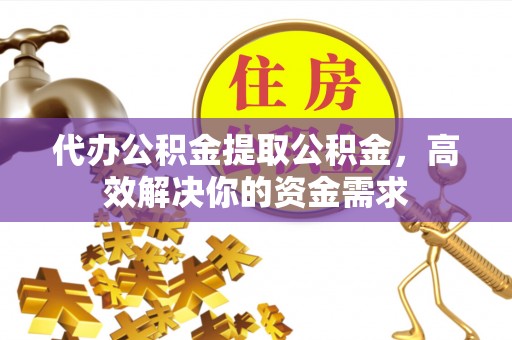 丰泽代办公积金提取公积金，高效解决你的资金需求