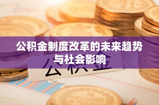 丰泽公积金制度改革的未来趋势与社会影响
