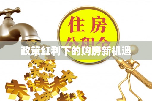 丰泽政策红利下的购房新机遇